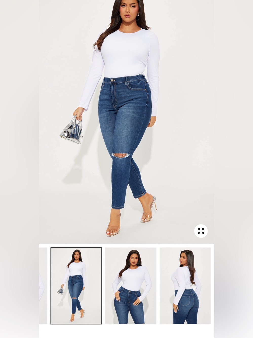 Becky Ribbed Bodysuit - White Fashion Nova